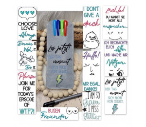 2€ ZUSATZTÜRCHEN 1. Dezember - Stickserie - 12 ITH Stiftehülle Vol. 2